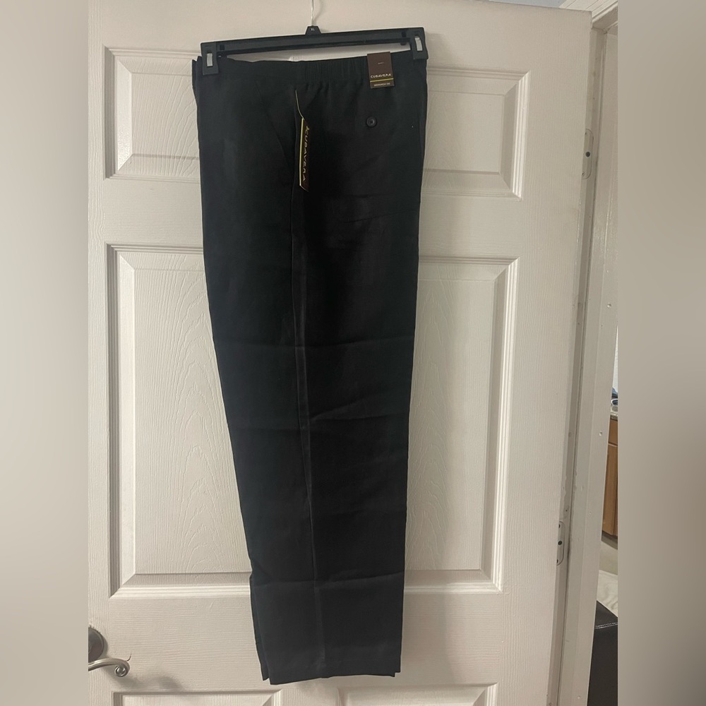 Cubavera linen pants black